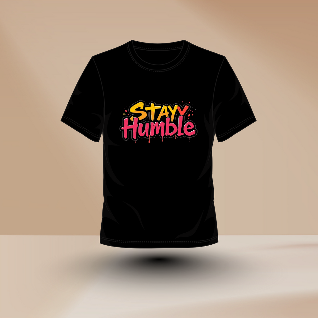 Stay Humble, Rise Loud – A Colorful Reminder That Confidence Starts with Character