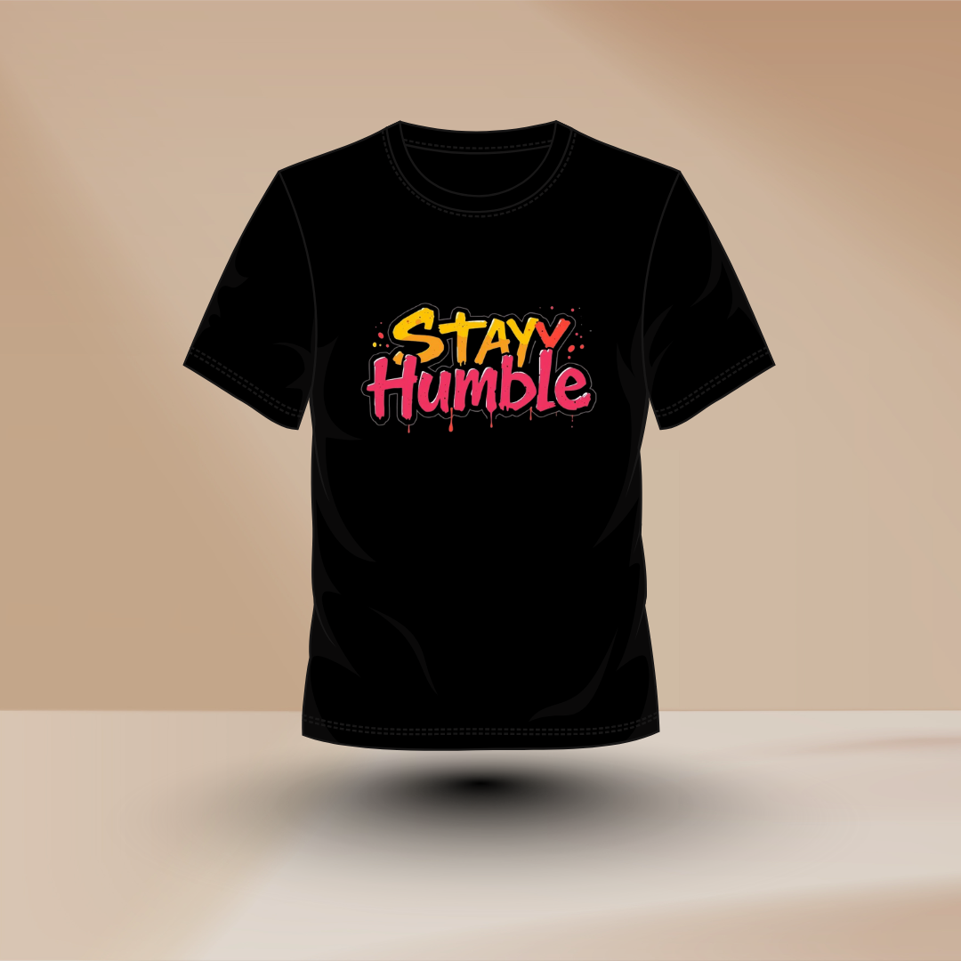 Stay Humble, Rise Loud – A Colorful Reminder That Confidence Starts with Character