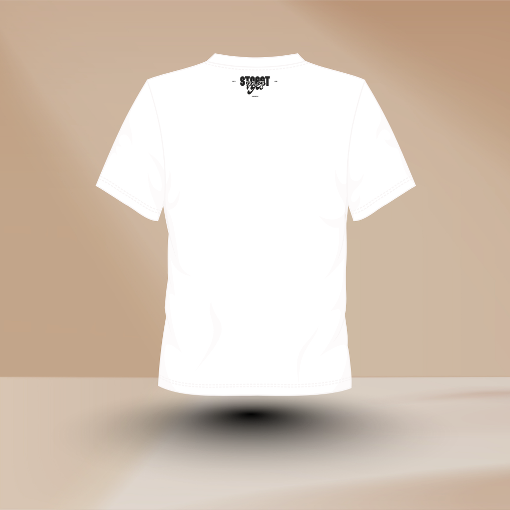 StreetVYB “Shadow Flux” Abstract Graphic – White