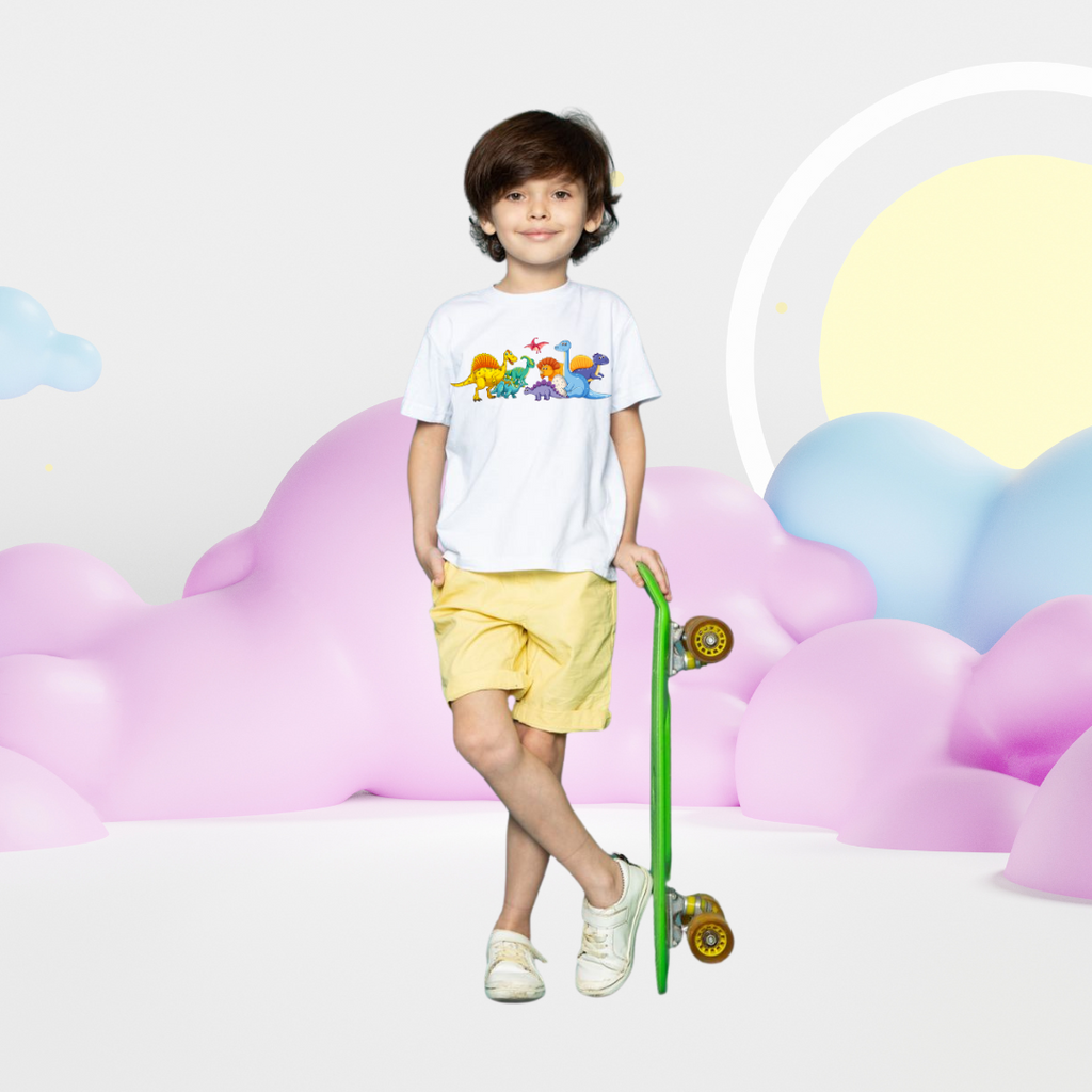 Dino Squad in Full Color – Vibes with Modern Street Style