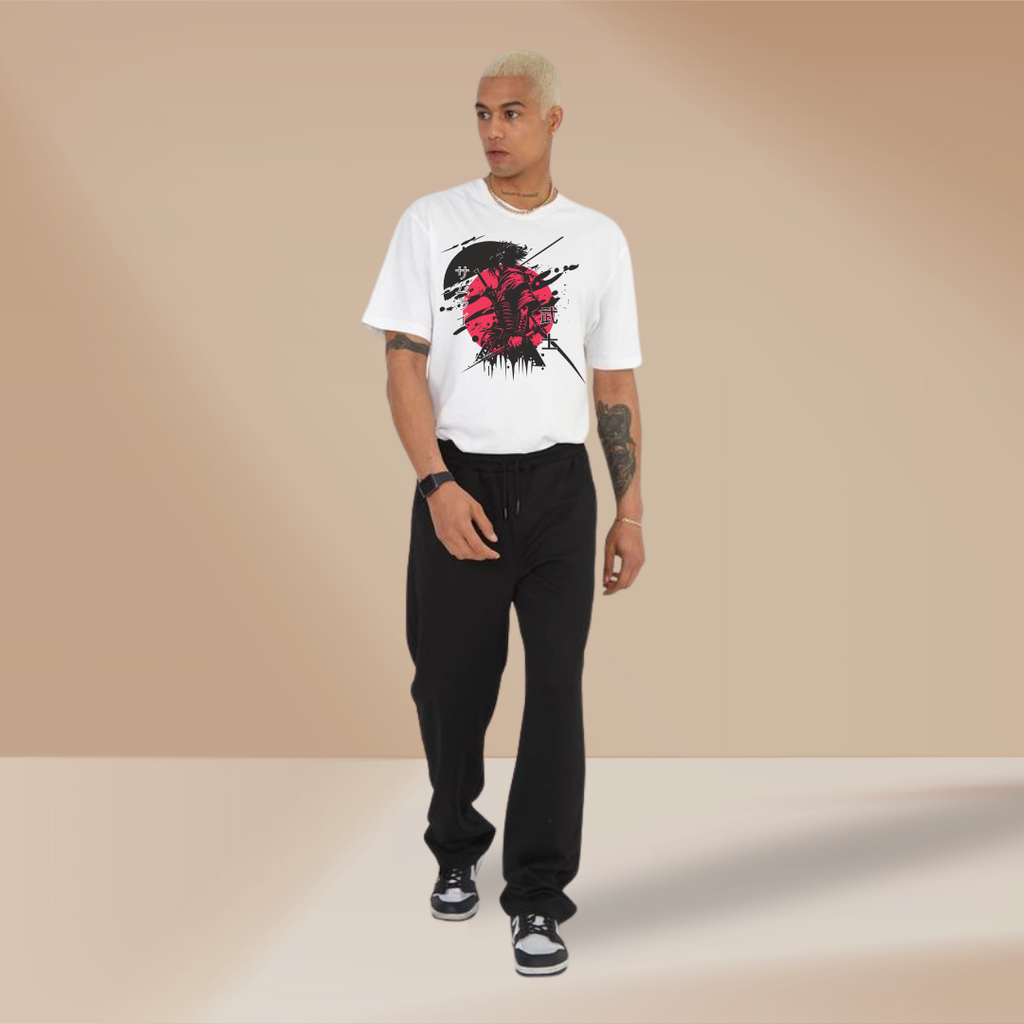 StreetVYB “Shadow Flux” Abstract Graphic – White