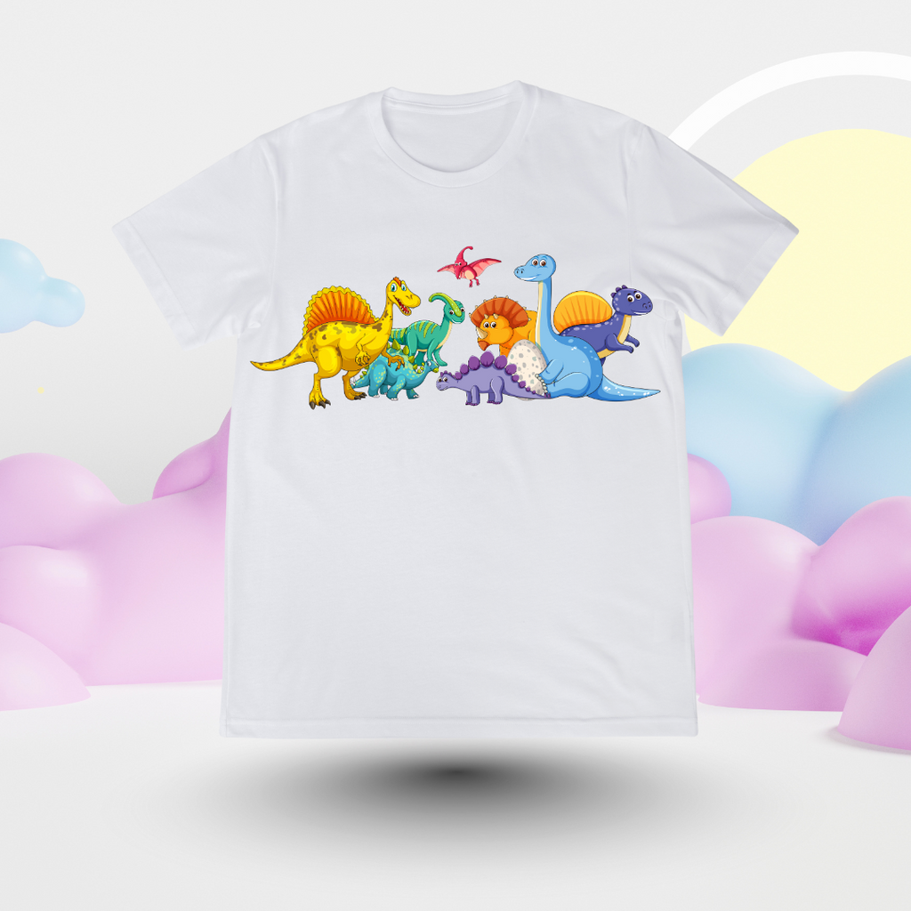 Dino Squad in Full Color – Vibes with Modern Street Style