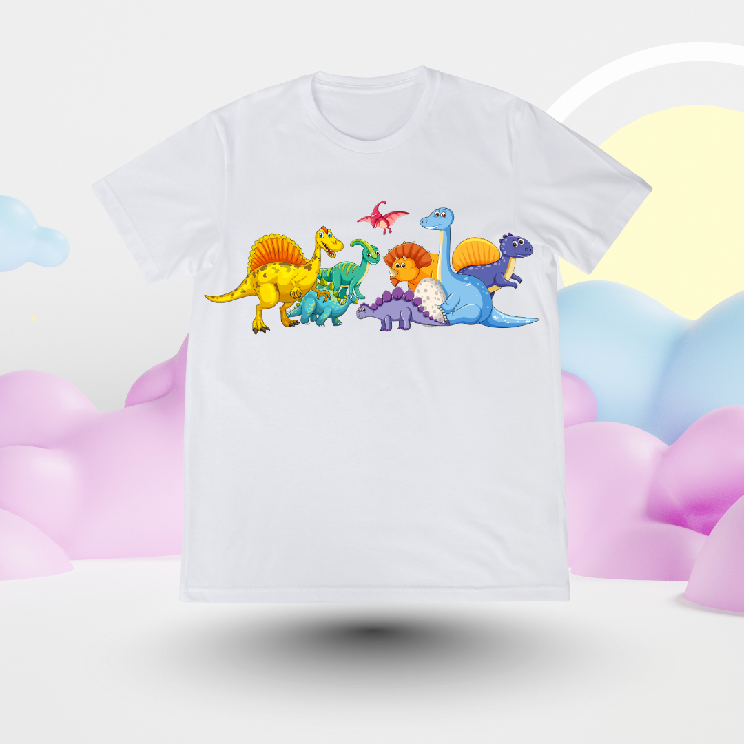 Dino Squad in Full Color – Vibes with Modern Street Style