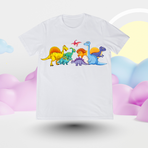 Dino Squad in Full Color – Vibes with Modern Street Style