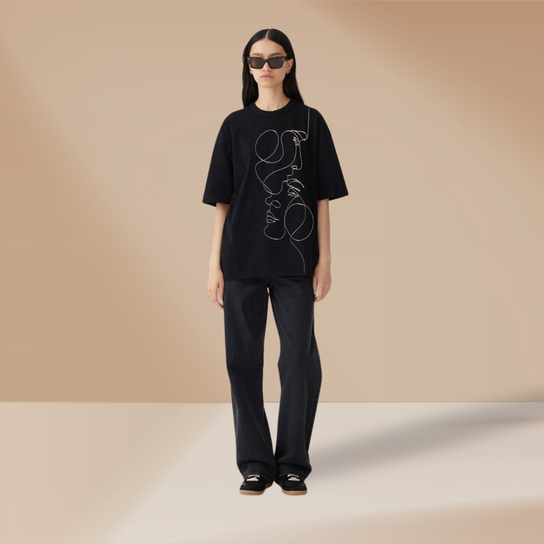 Face Lines Unspoken – Art Meets Attitude in a Minimalist Expression